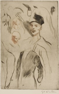 Plate of Sketches, no. 2, 1898, Théophile-Alexandre Steinlen, French, born Switzerland, 1859-1923,