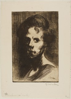 Head of a Woman, plate I, 1898, Théophile-Alexandre Steinlen, French, born Switzerland, 1859-1923,