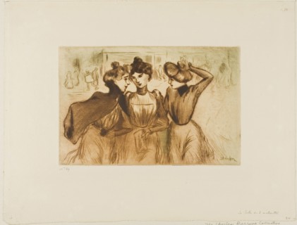 Three Working Girls Out for Lunch, 1900, Théophile-Alexandre Steinlen, French, born Switzerland,