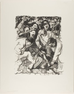 Striking Arguments, January 1898, Théophile-Alexandre Steinlen, French, born Switzerland,