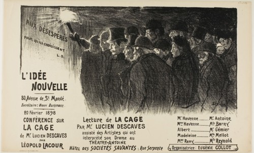 L’Idée Nouvelle, February 1898, Théophile-Alexandre Steinlen, French, born Switzerland, 1859-1923,