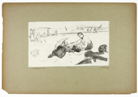 On the Beach, 1889–90, Georges-William Thornley (French, 1857-1935), after Edgar Degas (French,