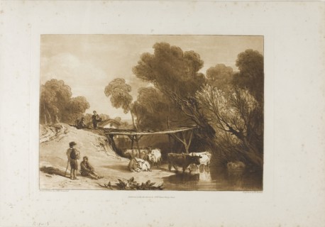 Bridge and Cows, plate 2 from Liber Studiorum, published June 11, 1807, Joseph Mallord William