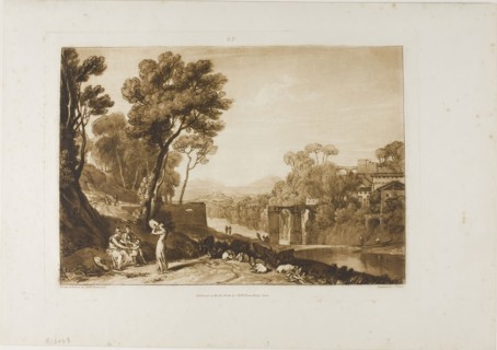 The Woman and Tambourine, plate 3 from Liber Studiorum, published 1807, Joseph Mallord William