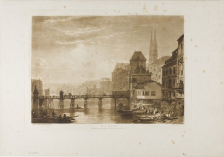 Basle, plate 5 from Liber Studiorum, published 1807, Joseph Mallord William Turner (English,