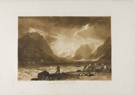 Lake of Thun, plate 15 from Liber Studiorum, published June 10, 1808, Joseph Mallord William Turner