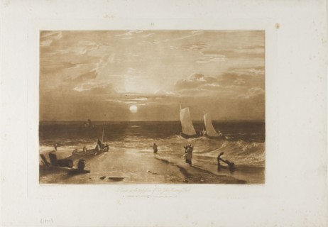 The Midmay Sea-Piece, plate 40 from LIber Studiorum, published February 11, 1812, Joseph Mallord