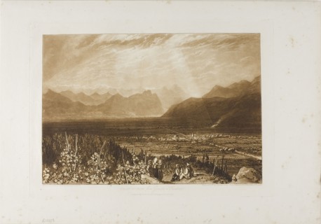 Chain of Alps from Grenoble to Chamberi, plate 40 from Liber Studiorum, published May 23, 1812,