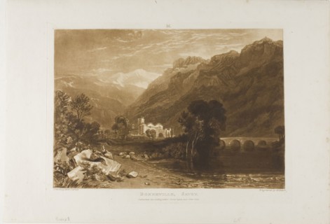 Bonneville, plate 64 from Liber Studiorum, published January 1, 1816, Joseph Mallord William Turner
