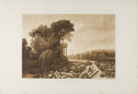 Isis, plate 68 from Liber Studiorum, published January 1, 1819, Joseph Mallord William Turner,