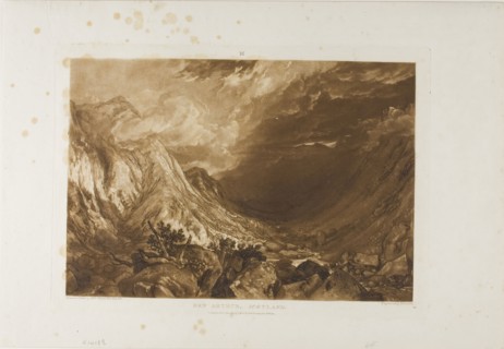 Ben Arthur, plate 69 from Liber Studiorum, published January 1, 1819, Joseph Mallord William Turner