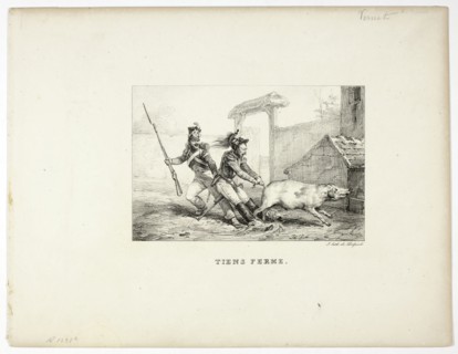 Hold Fast, 1813–39, Horace Vernet (French, 1789-1863), printed by Francois Seraphin Delpech