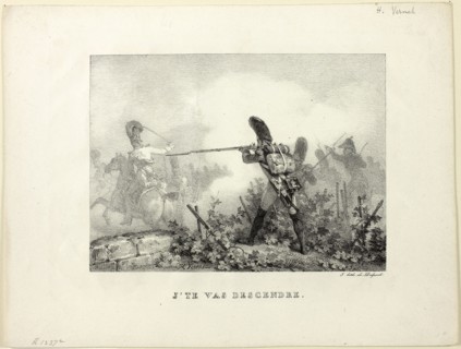 Je te vas descendre, n.d., Horace Vernet (French, 1789-1863), printed by Francois Seraphin Delpech