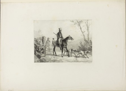 Caught, n.d., Horace Vernet (French, 1789-1863), printed by Francois Seraphin Delpech (French,
