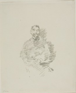 Stéphane Mallarmé, 1892, James McNeill Whistler, American, 1834-1903, United States, Transfer