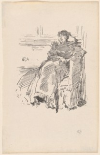 La Robe Rouge, 1894, James McNeill Whistler, American, 1834-1903, United States, Transfer