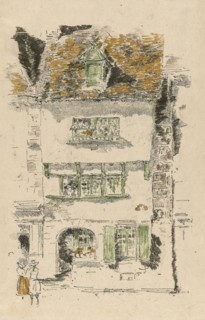 Yellow House, Lannion, 1893, James McNeill Whistler, American, 1834-1903, United States, Transfer