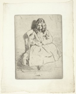 Annie, Seated, 1858/59, James McNeill Whistler, American, 1834-1903, United States, Etching and