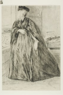 Finette, 1859, James McNeill Whistler, American, 1834-1903, United States, Etching and drypoint in
