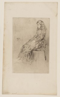Fanny Leyland, 1874, James McNeill Whistler, American, 1834-1903, United States, Drypoint in black