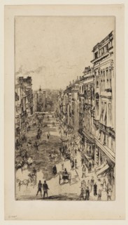 St. James’s Street, 1878, James McNeill Whistler, American, 1834-1903, United States, Etching in
