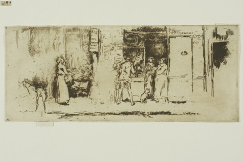 Newspaper-Stall, Rue de Seine, 1893, James McNeill Whistler, American, 1834-1903, United States,