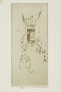 Fleur-de-lys Passage, 1887, James McNeill Whistler, American, 1834-1903, United States, Etching and