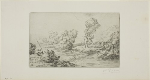 Banks of the Marne, c. 1883, Alphonse Legros, French, 1837-1911, France, Etching, drypoint and