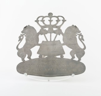 Guild Plaque for a Beer Brewer, 1790, Bavaria, Germany, Bayern, Pewter, 34.9 × 34 × 7.6 cm (13 3/4