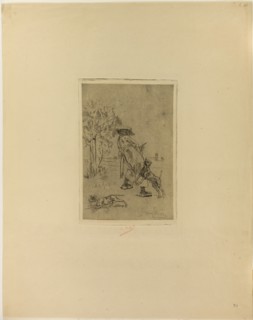 O Nature!, January 1880, Félicien Rops, Belgian, 1833-1898, Belgium, Etching and drypoint on tan