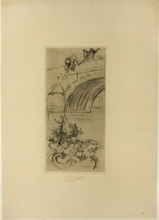 The Siren, n.d., Félicien Rops, Belgian, 1833-1898, Belgium, Etching and drypoint on cream laid