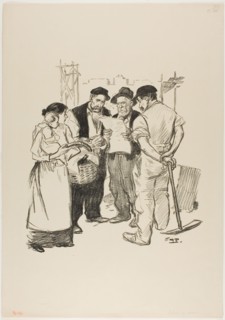 Retour en arrière, June 1894, Théophile-Alexandre Steinlen, French, born Switzerland, 1859-1923,