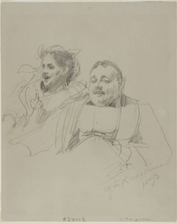 Mr. and Mrs. Raymond Johnson, 1893, Anders Zorn, Swedish, 1860-1920, Sweden, Graphite, with touches