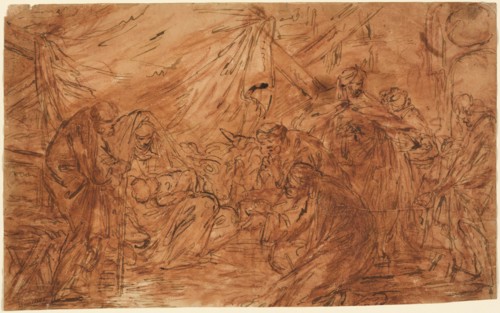 Adoration of the Magi, n.d., Attributed to a pupil of François Boucher (French, 1703-1770), or