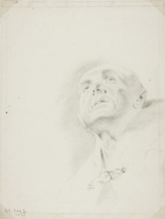 Head of a Priest, after 1760, After Giovanni Battista Piazzetta, Italian, 1682-1754, Italy, Black