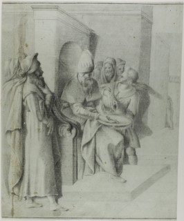 Pilate Washing his Hands, with Christ Being Led Away: Left Portion, n.d., Giovanni da Bologna,