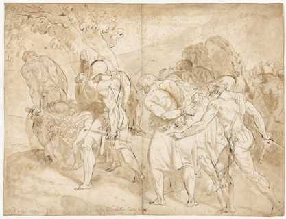 Funeral Procession of the Young Pallas, Aeneid Book XI, 1762, Julien de Parme, French, 1736-1799,