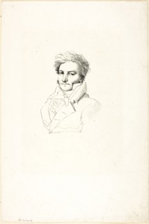 Portrait of a Man, c. 1820, Jean–Auguste–Dominique Ingres, French, 1780–1867, France, Lithograph in