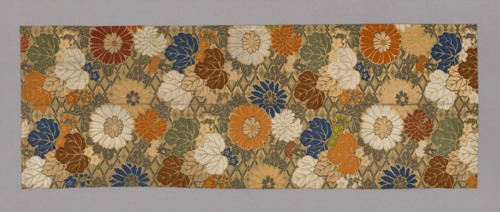 Obi (Belt), Meiji period (1868–1912), 1875/1900, Japan, Silk, cotton, wild silk and