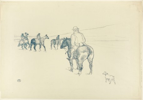 The Trainer, 1899, Henri de Toulouse-Lautrec, French, 1864-1901, France, Color lithograph on cream