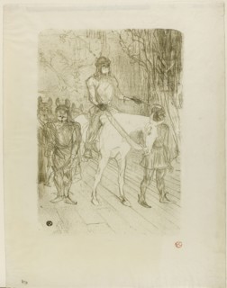 Brasseur’s Entrance in Chilpéric, 1895, Henri de Toulouse-Lautrec, French, 1864-1901, France, Color