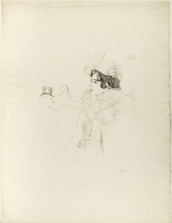 Miss May Belfort at the Bar Achille, 1895, Henri de Toulouse-Lautrec, French, 1864-1901, France,