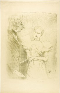 Brandès and Leloir, in Les Cabotins, 1894, Henri de Toulouse-Lautrec, French, 1864-1901, France,