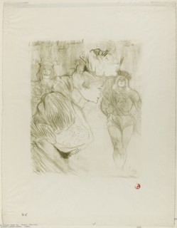 Lender Taking a Bow, 1895, Henri de Toulouse-Lautrec, French, 1864-1901, France, Color lithograph