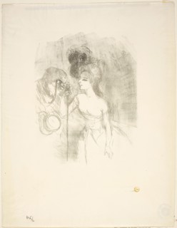 Anna Held and Baldy, 1896, Henri de Toulouse-Lautrec, French, 1864-1901, France, Lithograph on