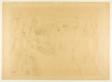 The Lebaudy Trial, Mademoiselle Marsy Giving Evidence, 1896, Henri de Toulouse-Lautrec, French,