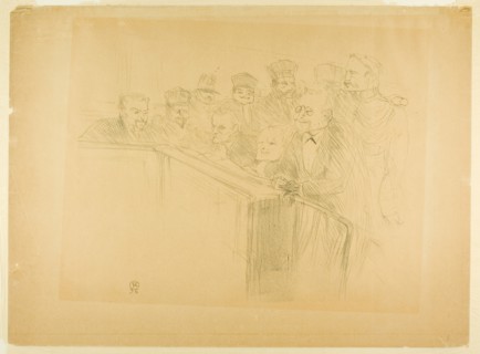 The Arton Trial (first plate), 1896, Henri de Toulouse-Lautrec, French, 1864-1901, France,