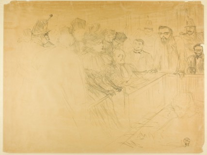 The Arton Trial (third plate), 1896, Henri de Toulouse-Lautrec, French, 1864-1901, France,