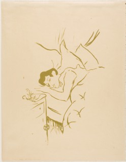 Your Mouth, 1893, Henri de Toulouse-Lautrec, French, 1864-1901, France, Color lithograph on tan