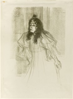 Miss May Belfort with Long Hair, 1895, Henri de Toulouse-Lautrec, French, 1864-1901, France, Color